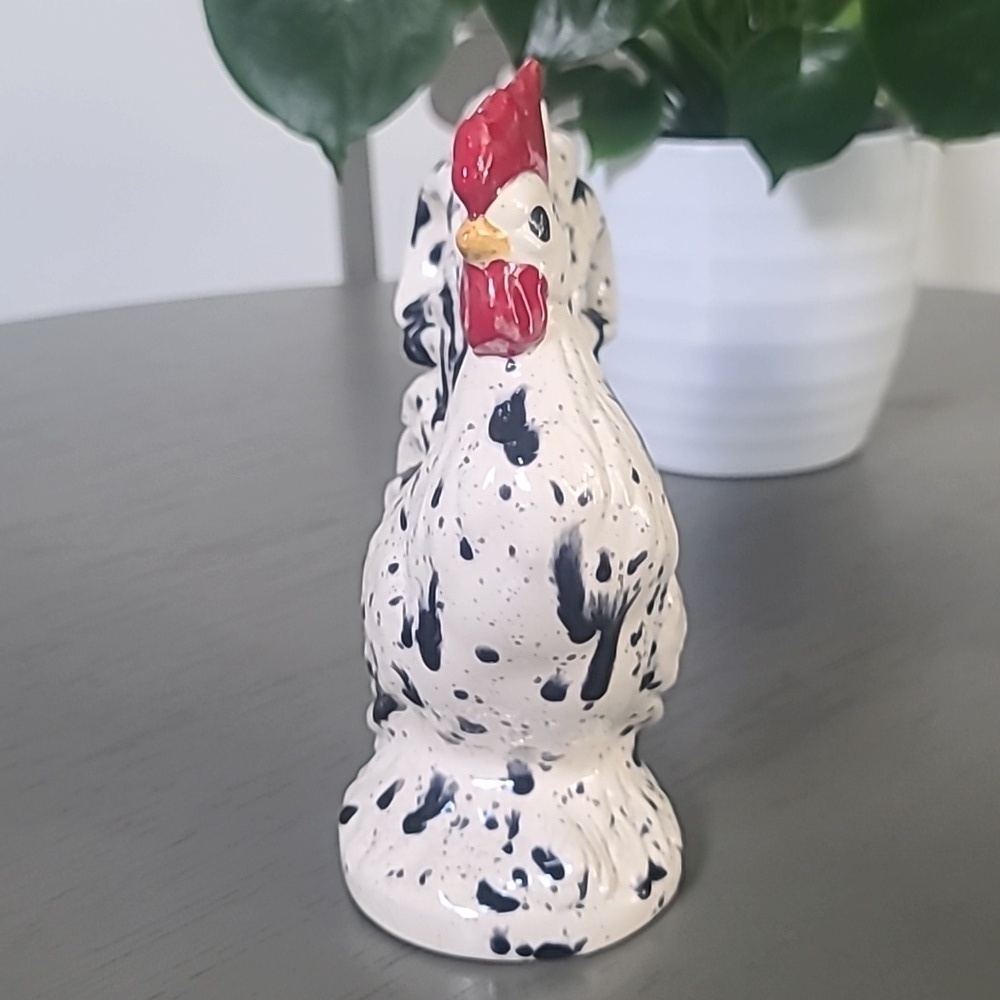 Speckled Rooster Figurines Set Of 2 - Picture 4 of 16